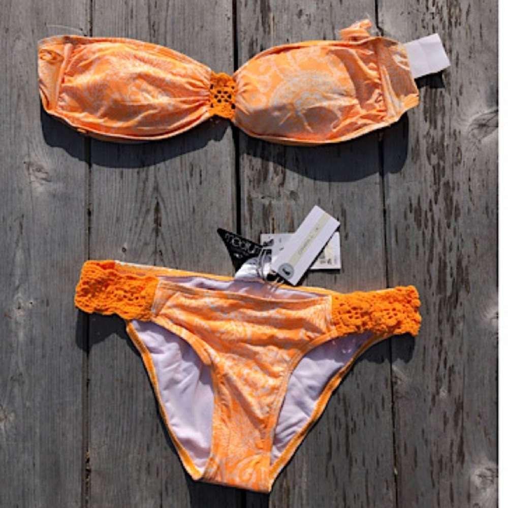 O’Neill bikini, crochet details on top and bottom